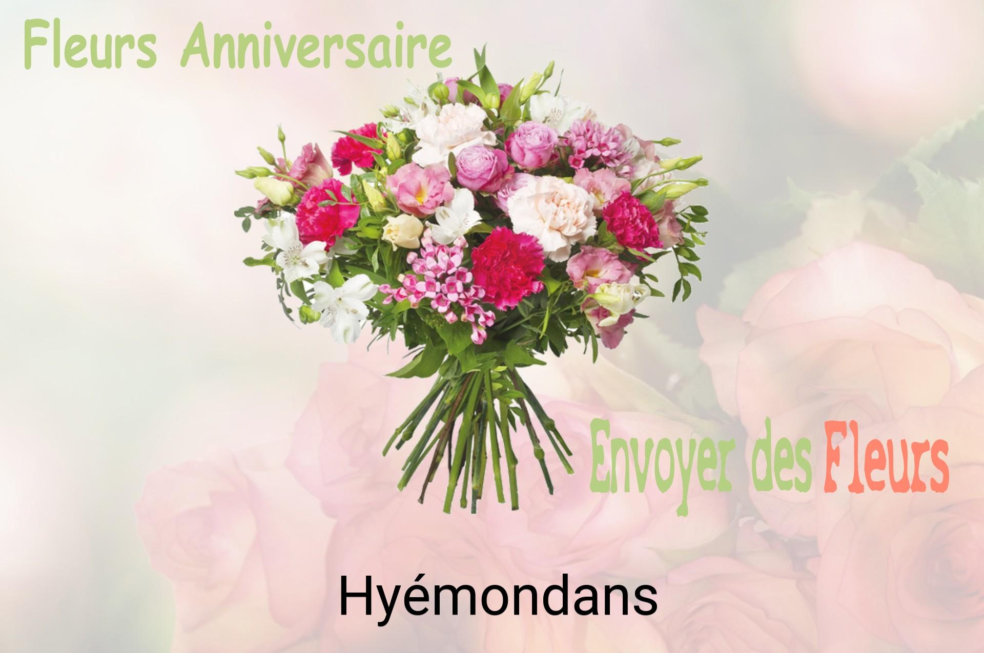 Bouquet de fleurs d’anniversaire livré à Hyémondans